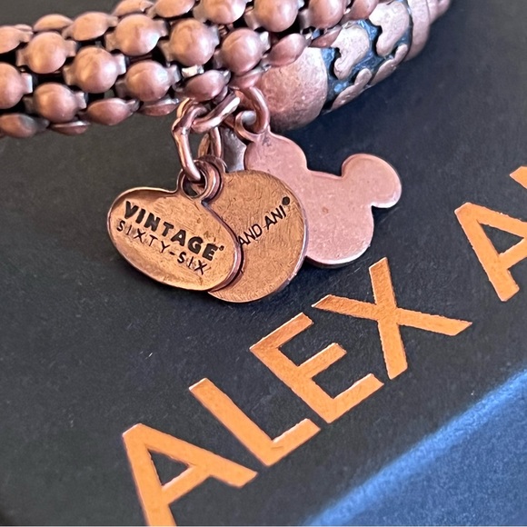 Alex & Ani Disney Gift of Wisdom Mickey Mouse Rose Gold Wrap Bracelet - Picture 10 of 14